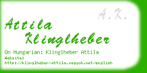 attila klinglheber business card